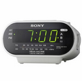 Sony Dual Alarm AM/FM Clock Radio White